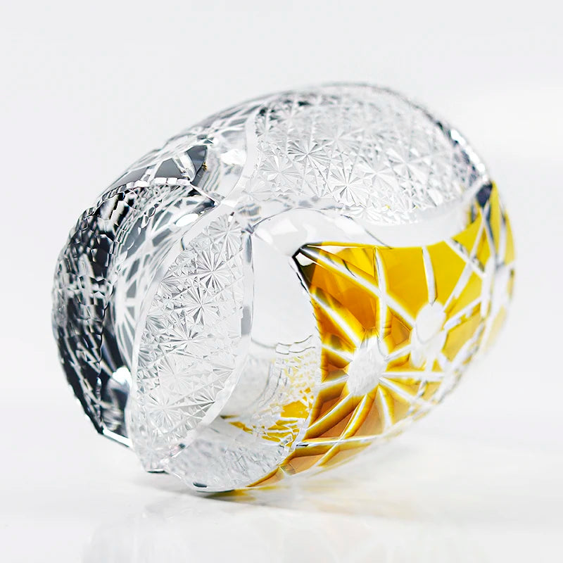 Verre Whisky Cristal Japonais Luxe Rétro — Fabrication Artisanale – | Studio Nichijo Paris
