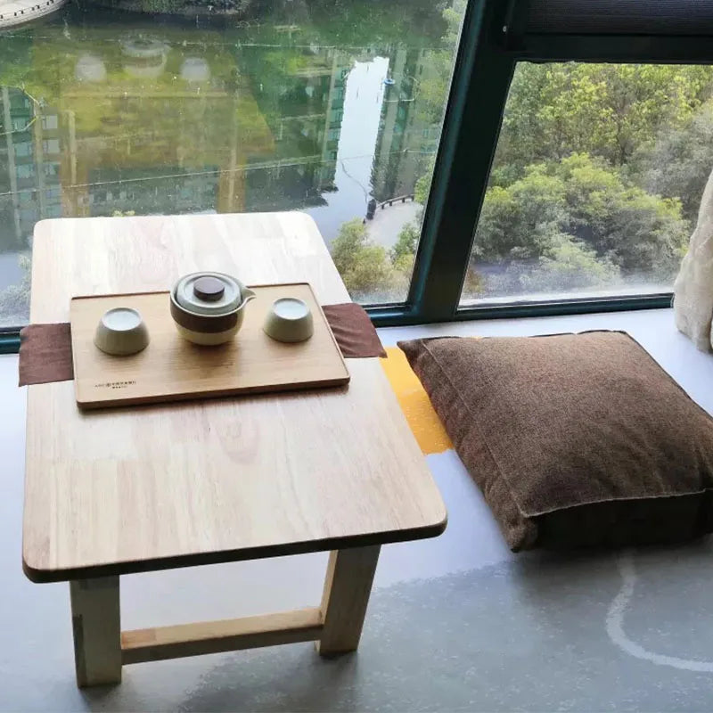 Table Pliante en Bois – Tatami & Bureau – Fabrication Artisanale – | Studio Nichijo Paris