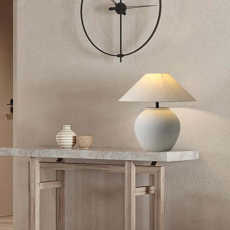Lampe de Table Céramique Wabi-Sabi – Chevet & Salon – | Studio Nichijo Paris