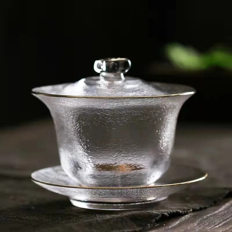 Gaiwan Verre Japonais Résistant à la Chaleur – Fabrication Artisanale – | Studio Nichijo Paris