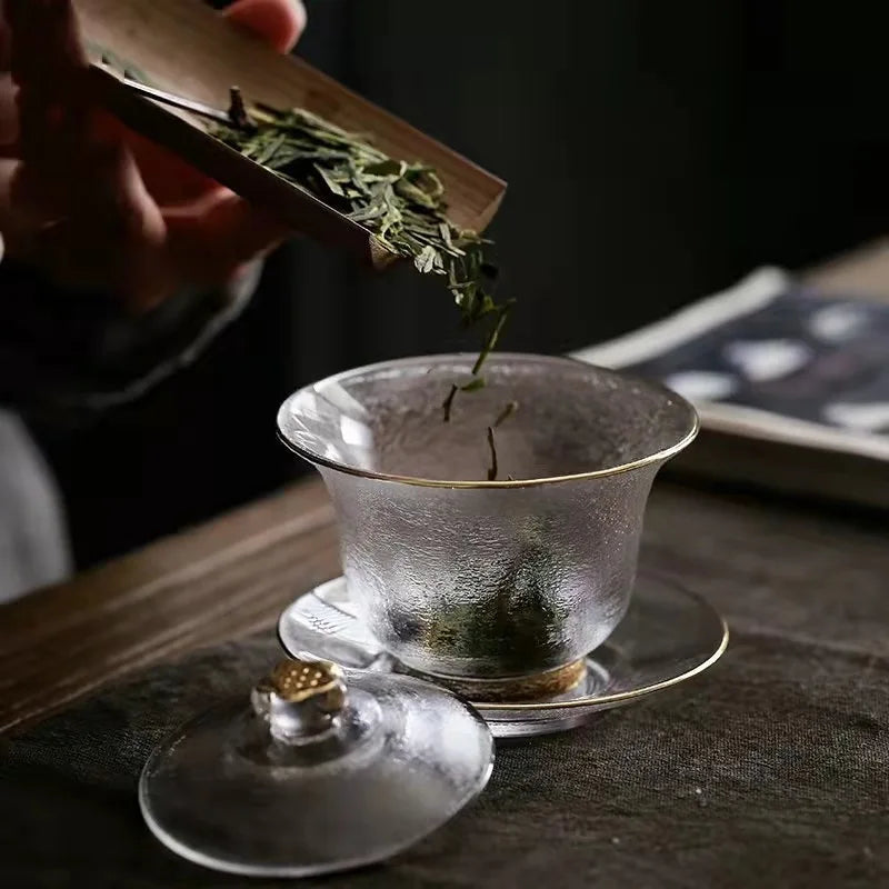 Gaiwan Verre Japonais Résistant à la Chaleur – Fabrication Artisanale – | Studio Nichijo Paris