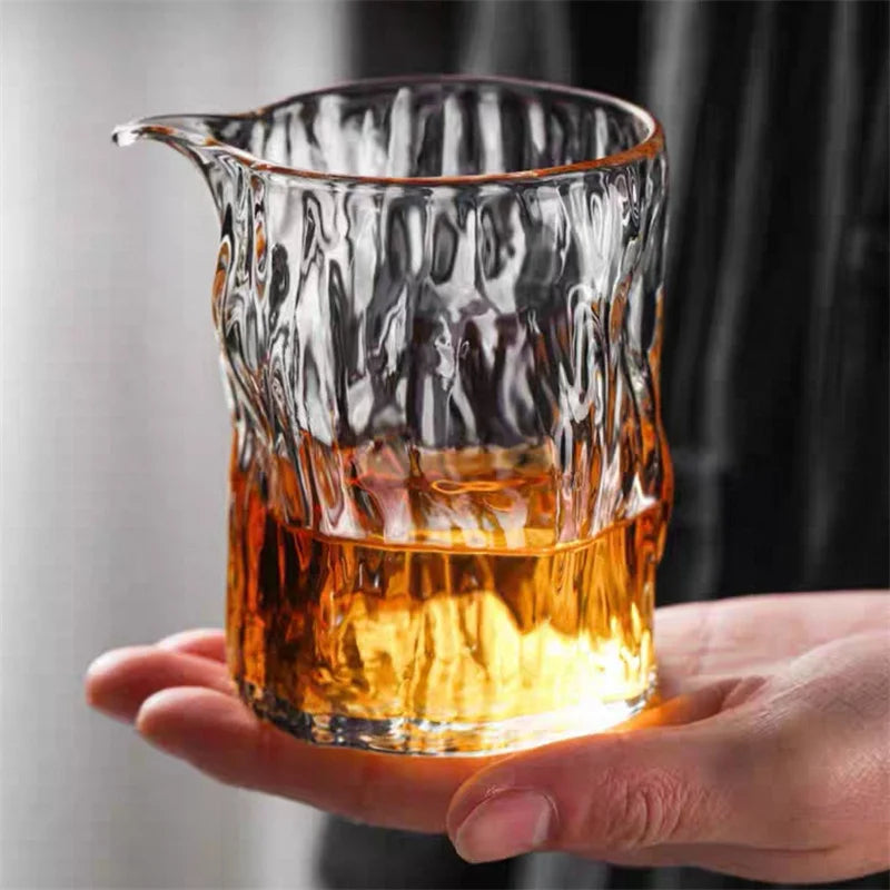 Pichet à Thé Verre Marteau Arbre 350 ml Cha Hai Séparateur — Fabrication Artisanale – | Studio Nichijo Paris