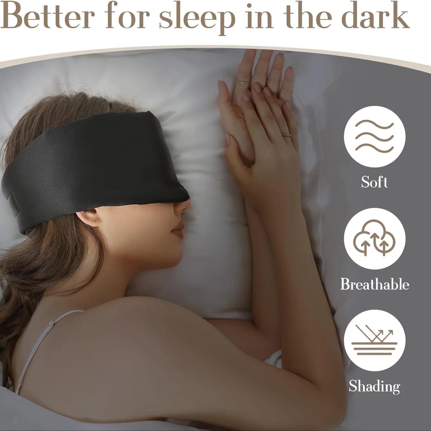 Masque Sommeil Soie Couverture Complète Anti-Lumière – | Studio Nichijo Paris