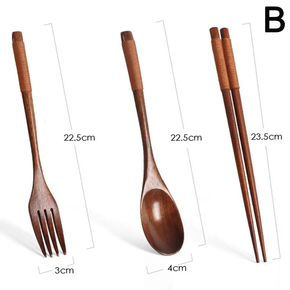 Set Couverts Bois Phoebe Baguettes Cuillère Fourchette Fait Main — Fabrication Artisanale – | Studio Nichijo Paris