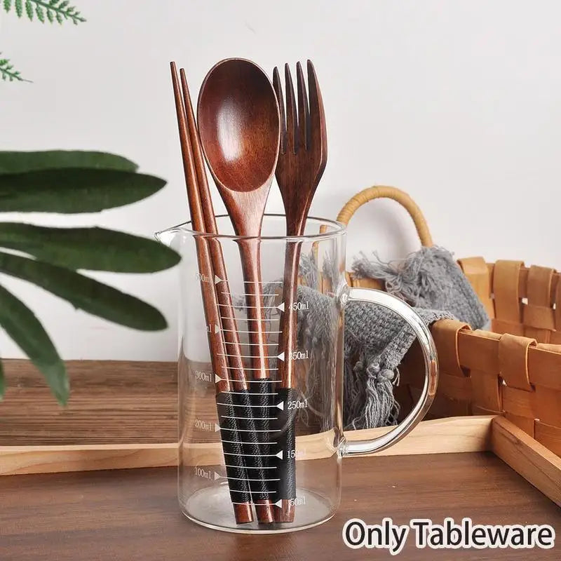 Set Couverts Bois Phoebe Baguettes Cuillère Fourchette Fait Main — Fabrication Artisanale – | Studio Nichijo Paris