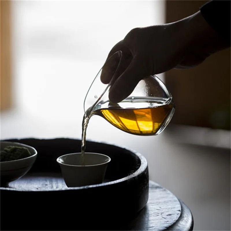 Pichet Thé Verre Cristal Kung Fu Chahai Japonais 200 ml — Fabrication Artisanale – | Studio Nichijo Paris