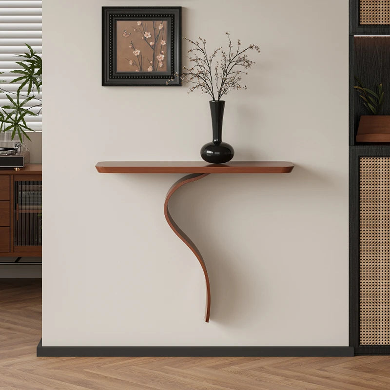 Table Console Wabi-Sabi Incurvée – Design Élégant pour Couloir & Entrée – | Studio Nichijo Paris