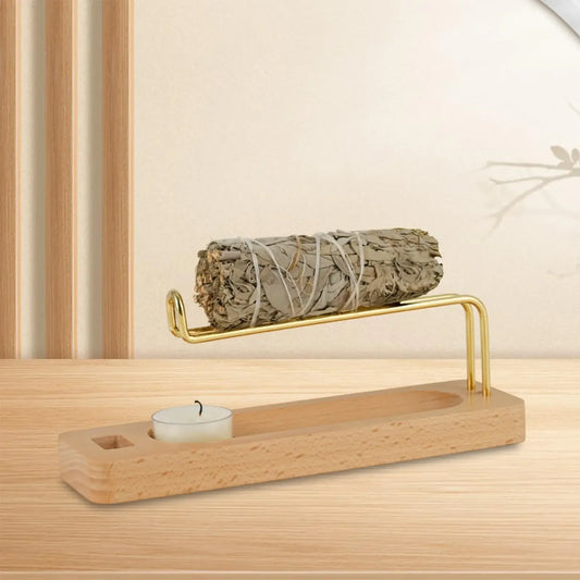 Porte-Encens Palo Santo en Bois – Fabrication Artisanale – | Studio Nichijo Paris