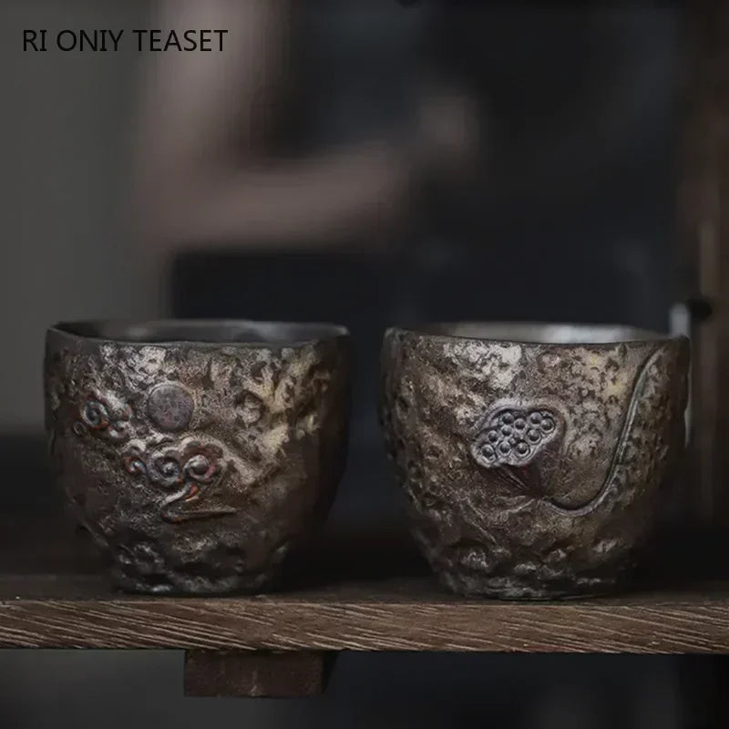 Tasse à Thé Dorée Céramique – Fabrication Artisanale – | Studio Nichijo Paris