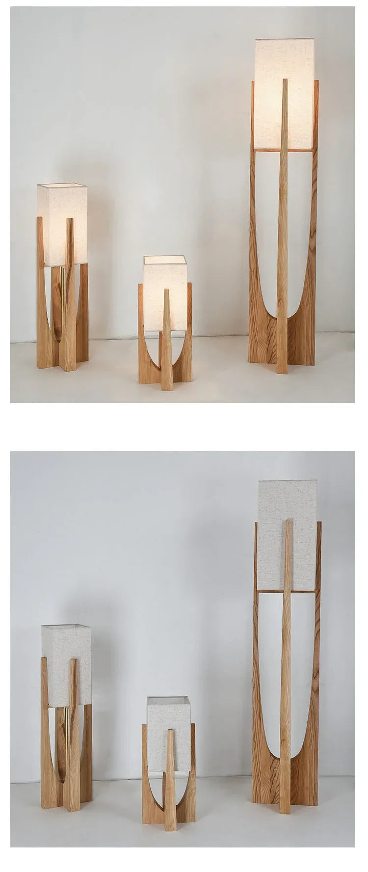 Lampadaire Japonais en Bambou et Bois – Lampe sur Pied Style Wabi-Sabi – | Studio Nichijo Paris