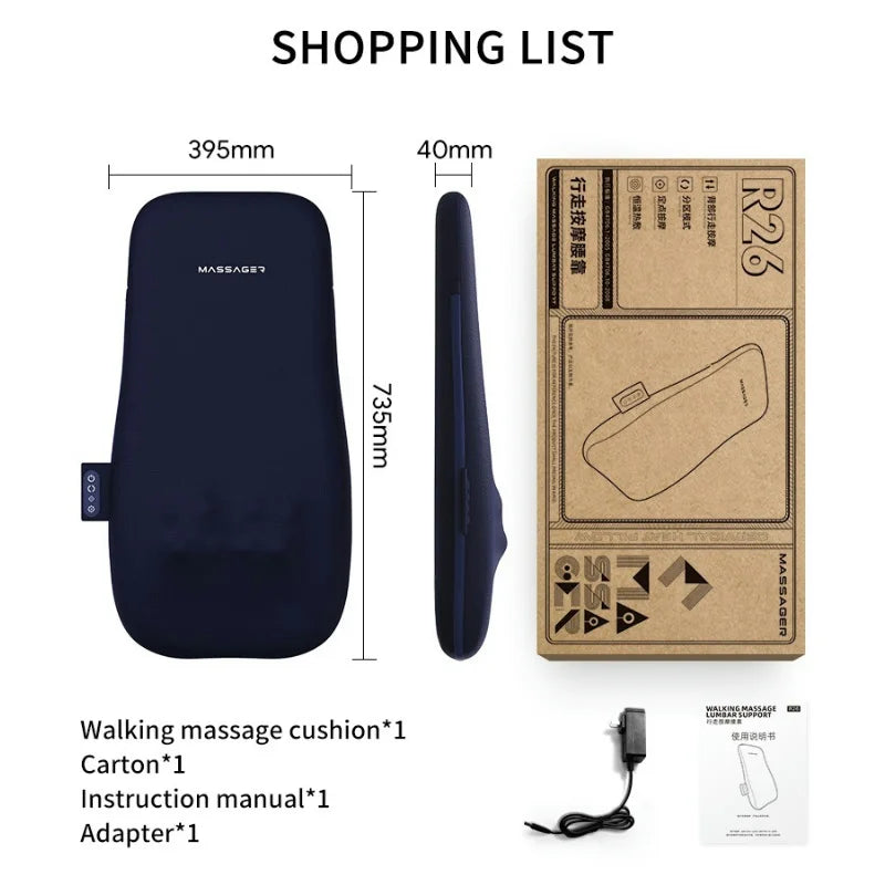 Masseur Shiatsu Dos Chauffant - Coussin Corps Complet – | Studio Nichijo Paris
