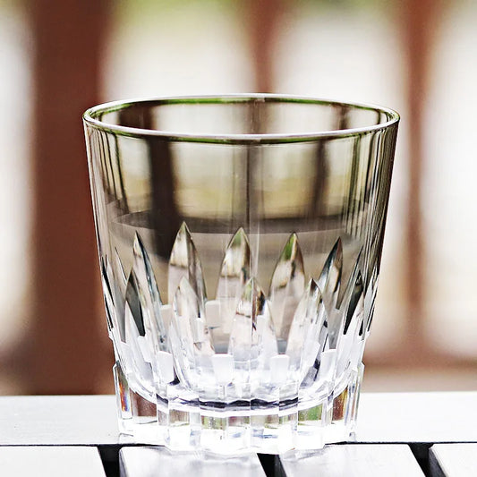 Verre Whisky Cristal Starmine Edo Kiriko Gris — Fabrication Artisanale – | Studio Nichijo Paris