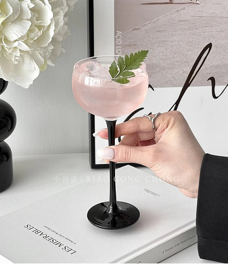 Verre Martini Cocktail Cristal Japonais Tour Pied Haut — Fabrication Artisanale – | Studio Nichijo Paris