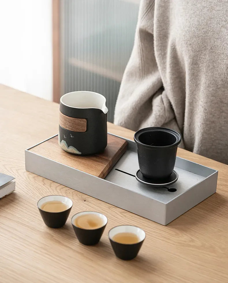 Service à Thé Gaiwan en Porcelaine – Fabrication Artisanale – | Studio Nichijo Paris