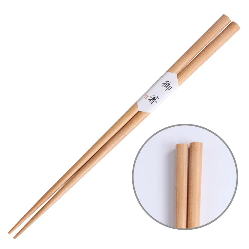 Baguettes Sushi Châtaignier Naturel Laqué Fait Main — Fabrication Artisanale – Jaune | Studio Nichijo Paris