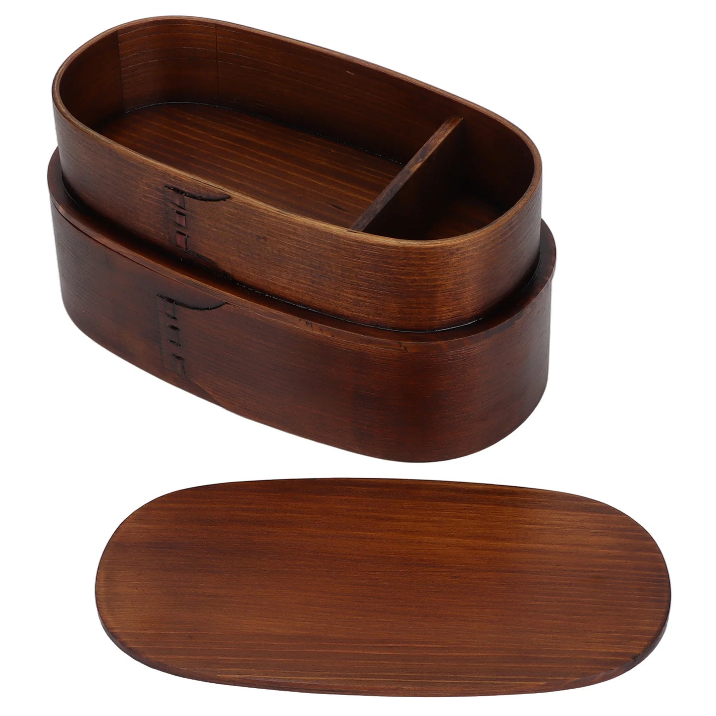 Bento 2 Étages Compartiments Bois – | Studio Nichijo Paris
