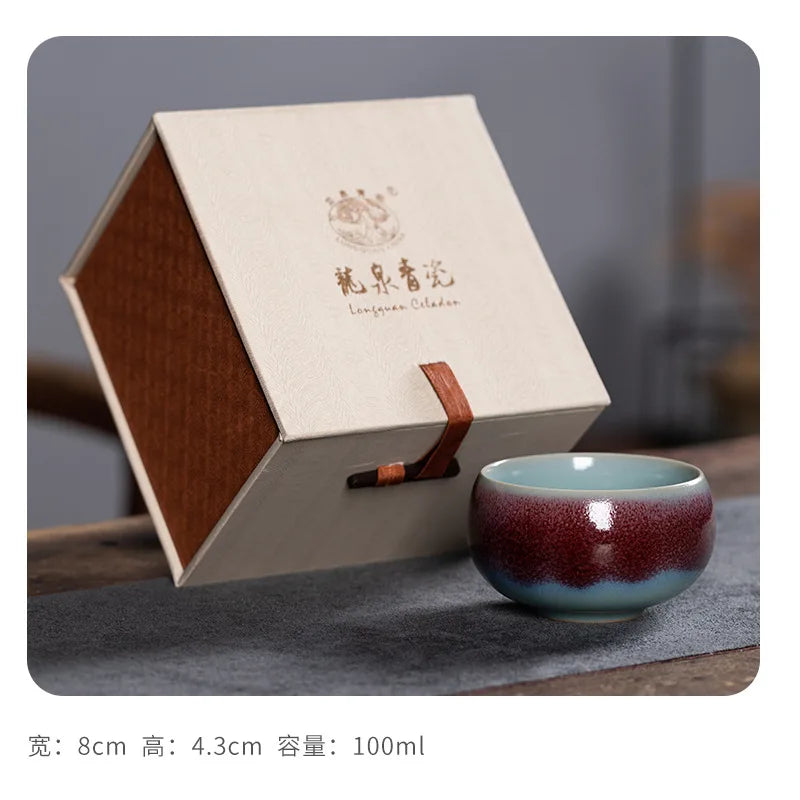 Tasse à Thé Céladon en Céramique — Fabrication Artisanale – Tasse 8 cm X 4.3 cm 100 m | Studio Nichijo Paris
