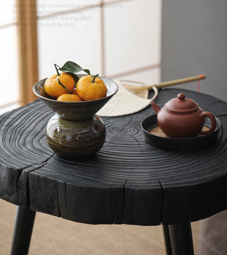 Plateau à Thé & Fruits en Céramique – Fabrication Artisanale – | Studio Nichijo Paris