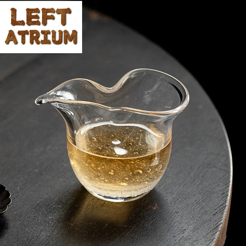 Tasse Thé Verre Cristal Fleur Japonais — Fabrication Artisanale – | Studio Nichijo Paris