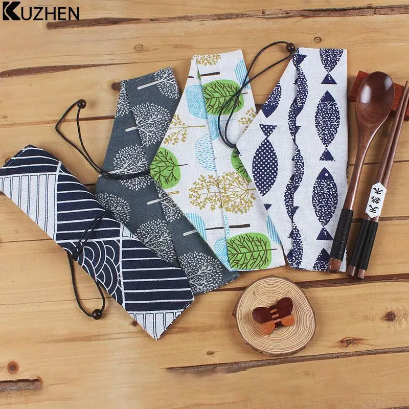 Pochette à Couverts en Lin – Fabrication Artisanale – | Studio Nichijo Paris