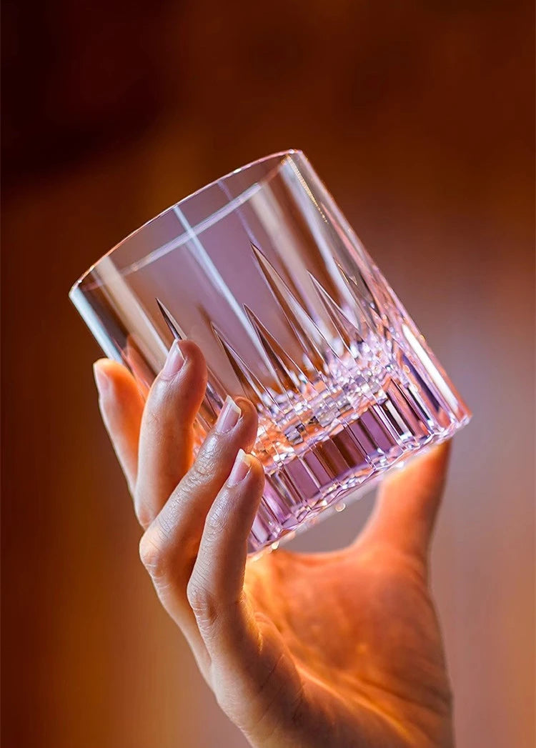 Verre Cristal K9 Edo Kiriko Gravé Luxe Coffret Mariage 260 ml — Fabrication Artisanale – | Studio Nichijo Paris