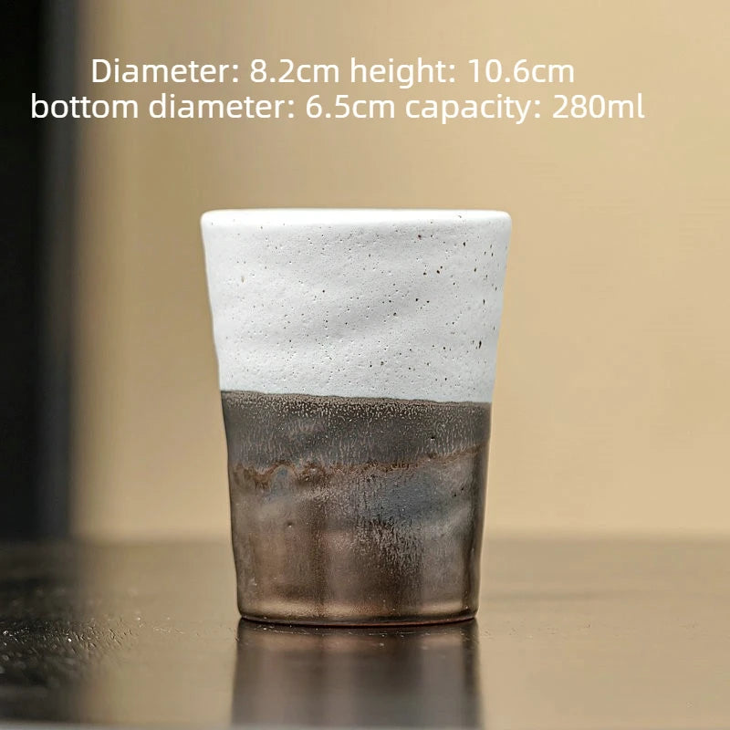 Mug Grès Glaçure Rouille de Fer Japonaise 250ml, Fabrication Artisanale – | Studio Nichijo Paris