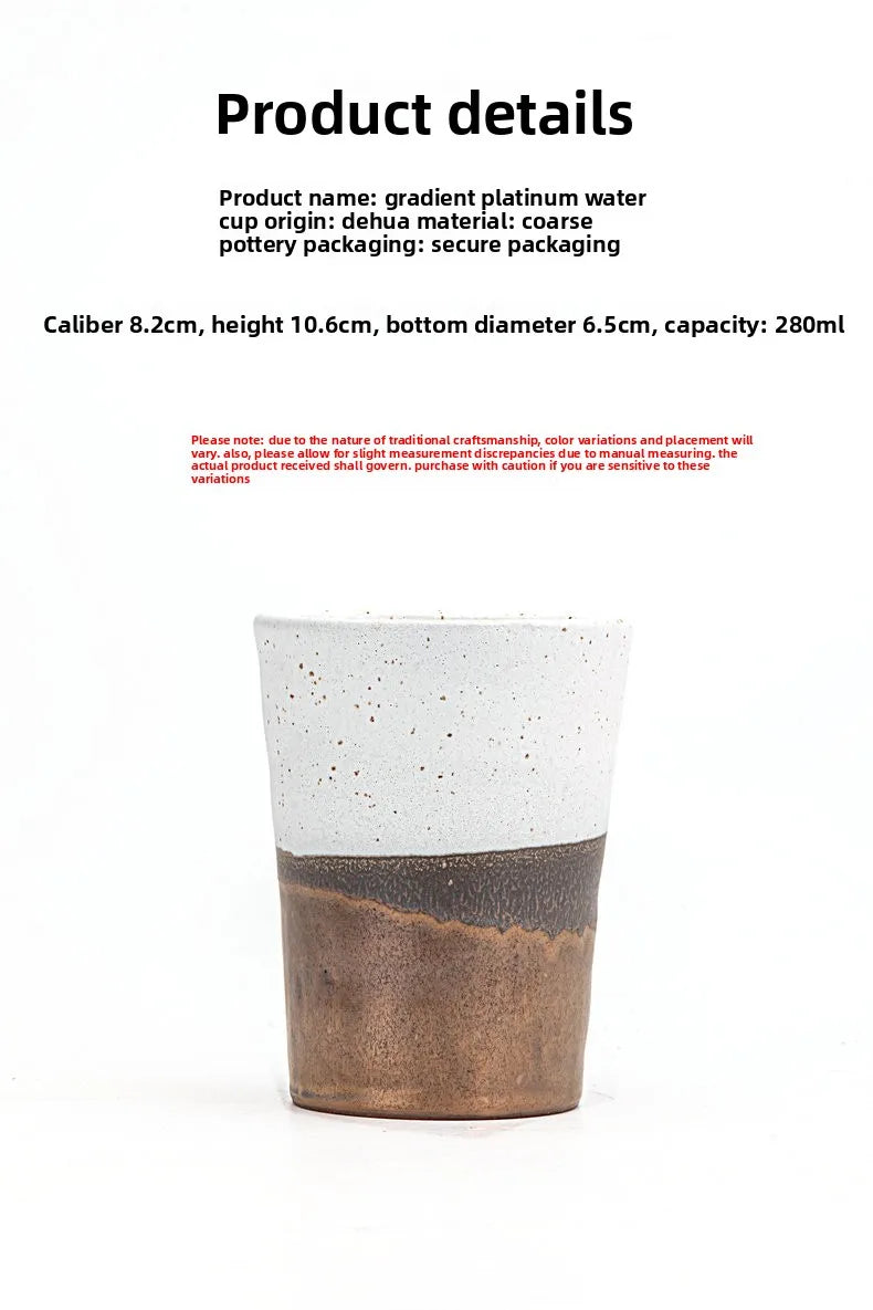 Mug Grès Glaçure Rouille de Fer Japonaise 250ml, Fabrication Artisanale – | Studio Nichijo Paris