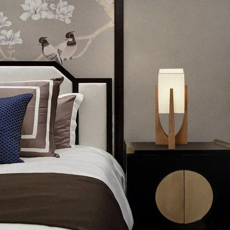 Lampadaire Japonais en Bambou et Bois – Lampe sur Pied Style Wabi-Sabi – | Studio Nichijo Paris