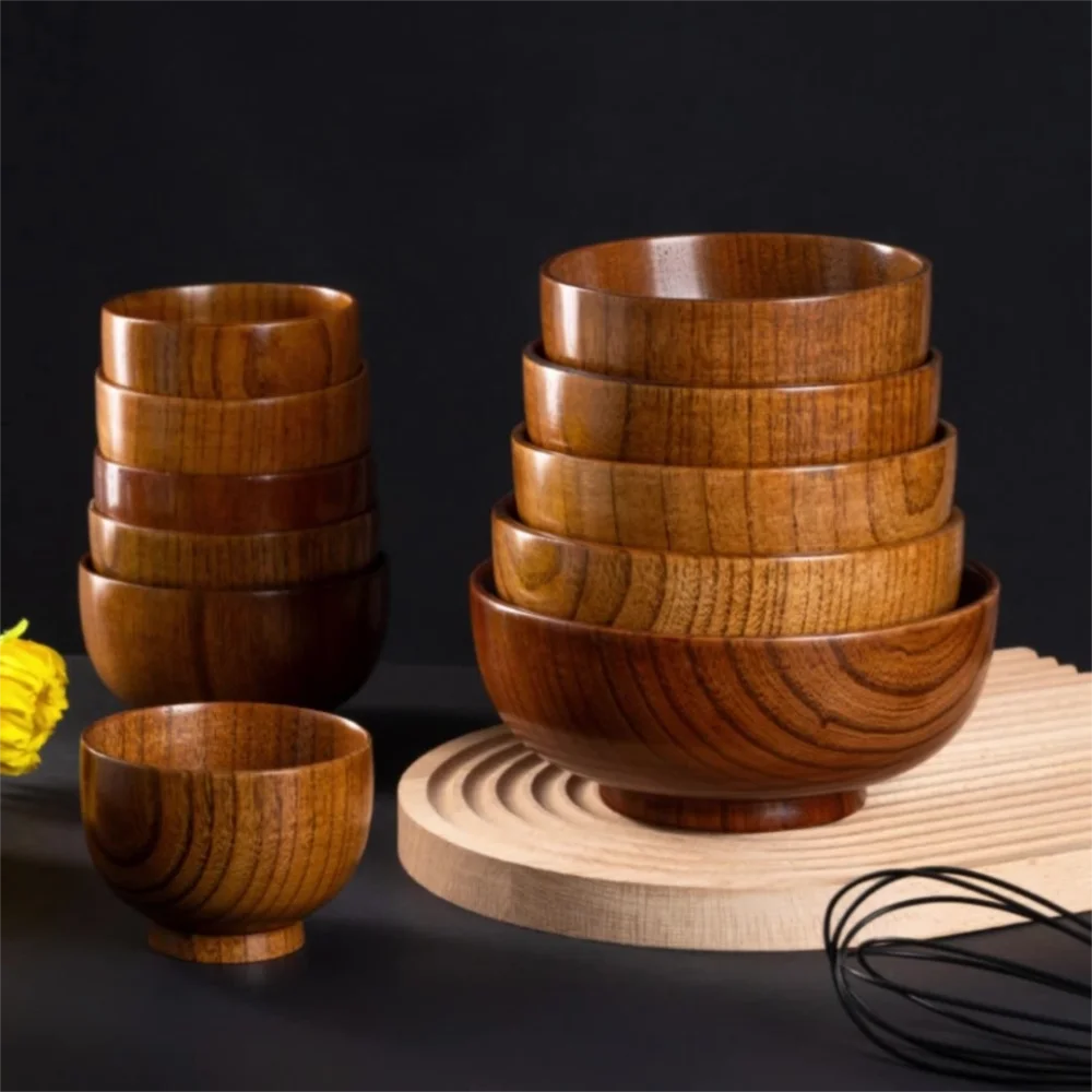 Bol Bois Fait Main Soupe Salade Vaisselle 12 Tailles — Fabrication Artisanale – | Studio Nichijo Paris