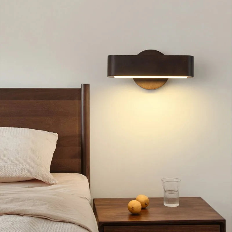 Applique Murale en Bois – LED Orientable, Style Wabi-Sabi – Fabrication Artisanale – | Studio Nichijo Paris