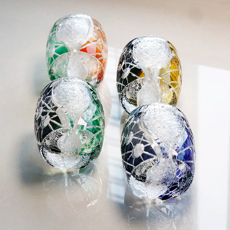 Verre Whisky Cristal Japonais Luxe Rétro — Fabrication Artisanale – | Studio Nichijo Paris