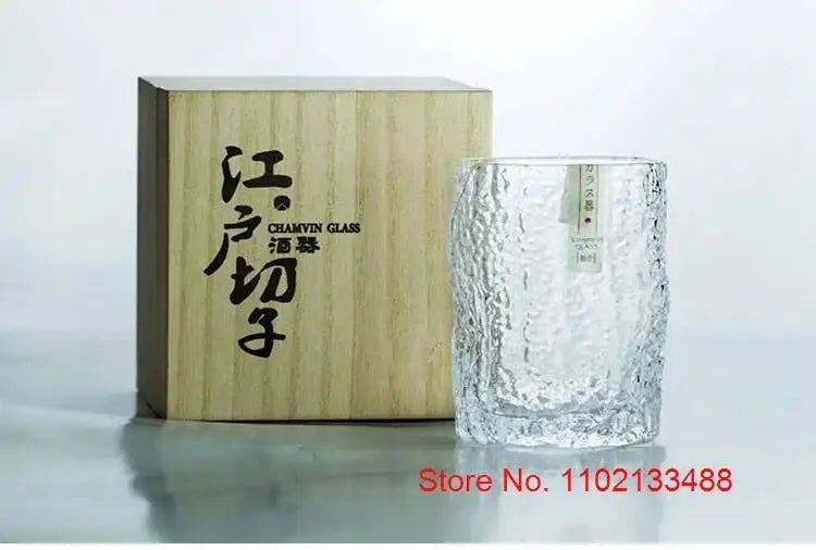 Verre Whisky Edo Japonais Boîte Bois Sans Plomb 260 ml — Fabrication Artisanale – | Studio Nichijo Paris