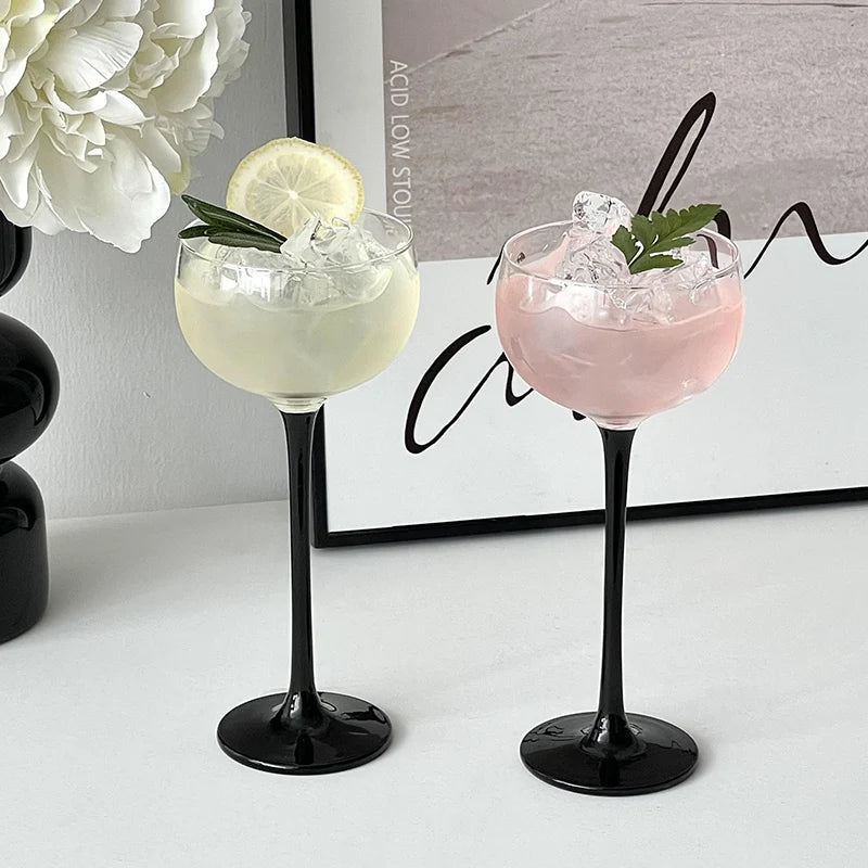 Verre Martini Cocktail Cristal Japonais Tour Pied Haut — Fabrication Artisanale – 2 verres 150 ml | Studio Nichijo Paris