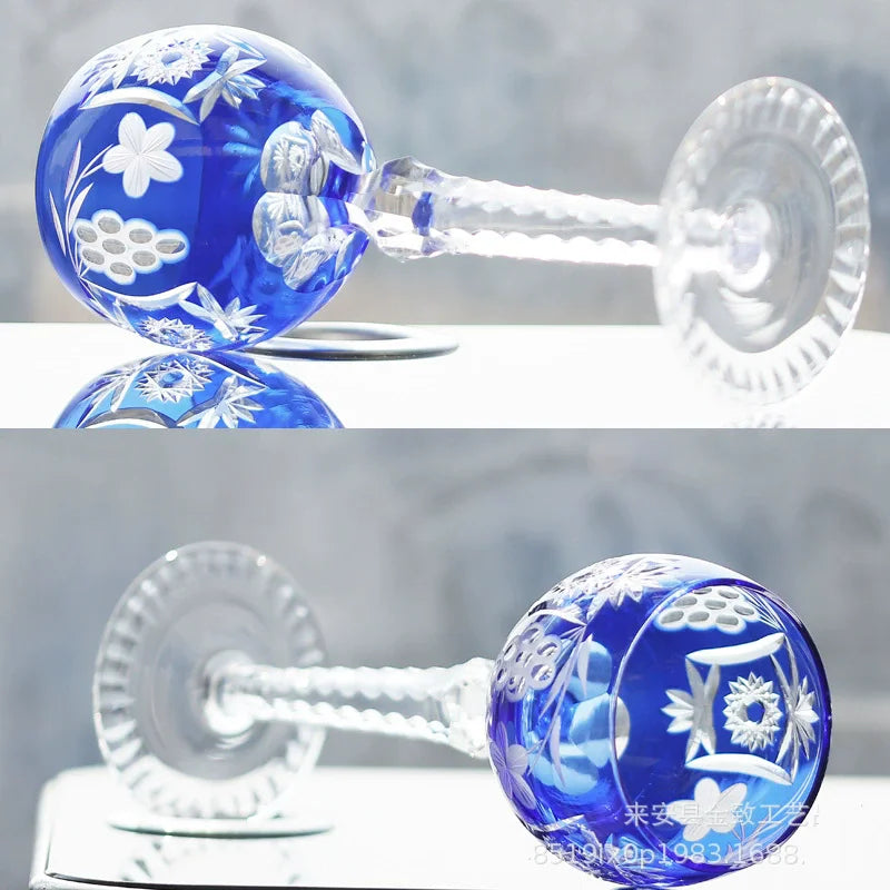 Verre Whisky Cristal Sculpté Japonais Collection Cadeau — Fabrication Artisanale – | Studio Nichijo Paris