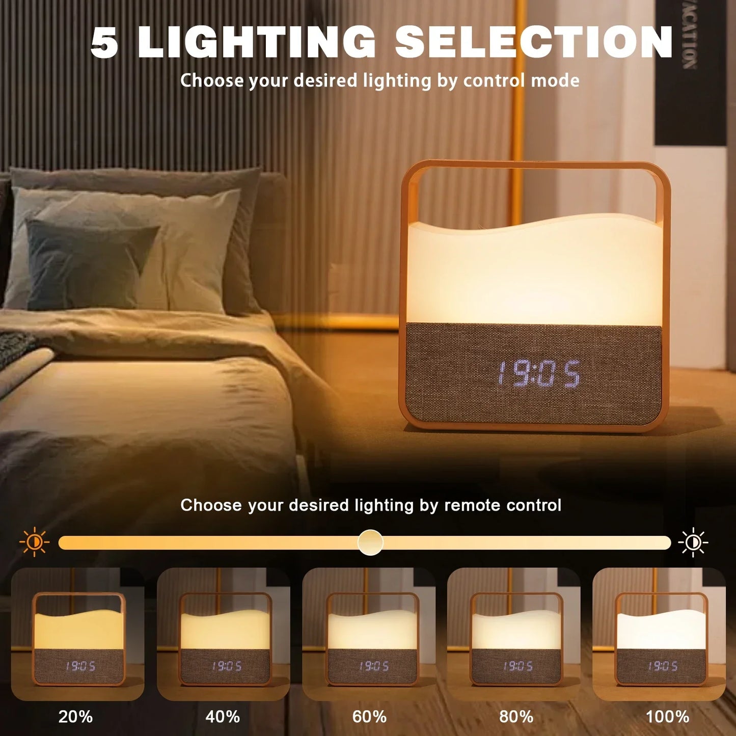 Veilleuse LED Réveil Rechargeable Enfant - Hikari – | Studio Nichijo Paris