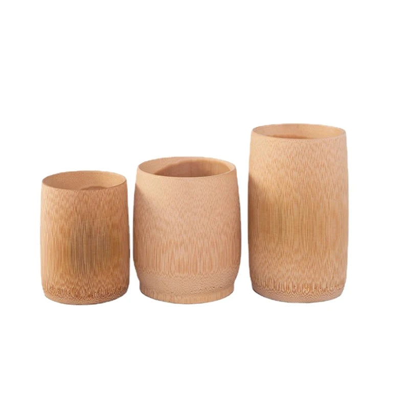 Tasse en Bambou Naturel Sculpté – Fabrication Artisanale – | Studio Nichijo Paris