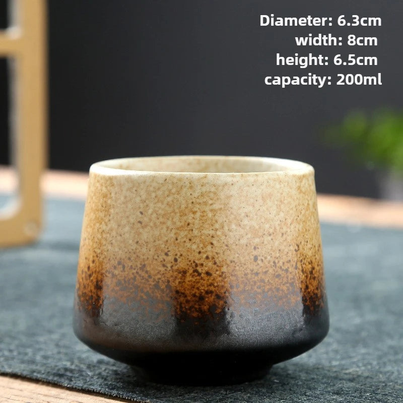 Tasse à Thé Poterie Raku – Glaçage Four – Fabrication Artisanale – Koke (苔) | Studio Nichijo Paris