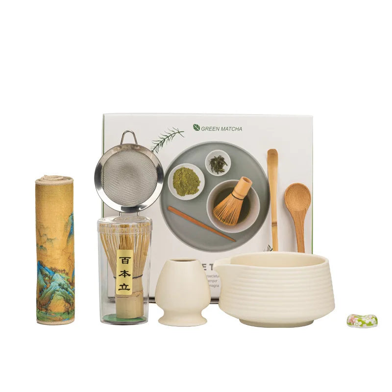 Ensemble Matcha Premium 8 Pièces – Kit Cérémonie – Fabrication Artisanale – | Studio Nichijo Paris