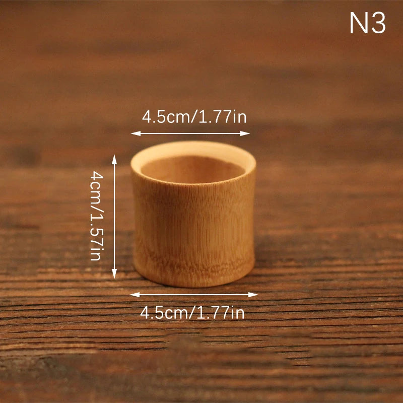 Tasse en Bambou Naturel Sculpté – Fabrication Artisanale – Fukusa | Studio Nichijo Paris