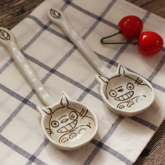 Cuillère Céramique Chat Japonais – Fabrication Artisanale – | Studio Nichijo Paris