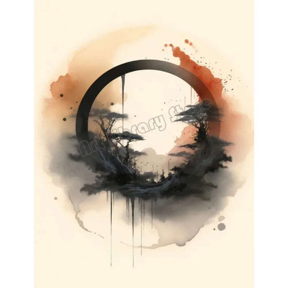 Poster Zen & Nature – Art Mural Japonais – Haze | Studio Nichijo Paris