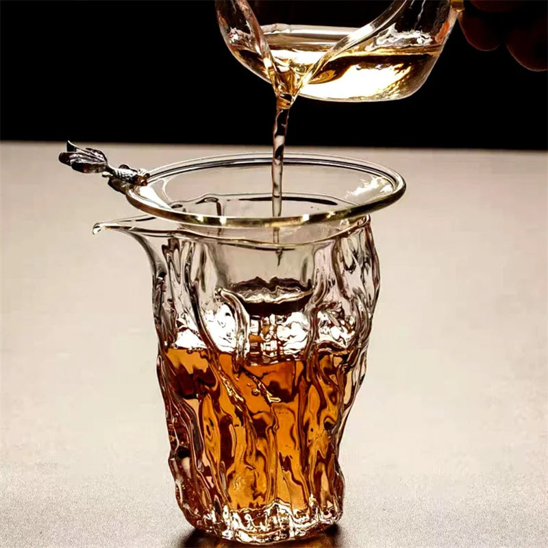 Pichet Verre Martelé Japonais 300ml – Fabrication Artisanale – | Studio Nichijo Paris