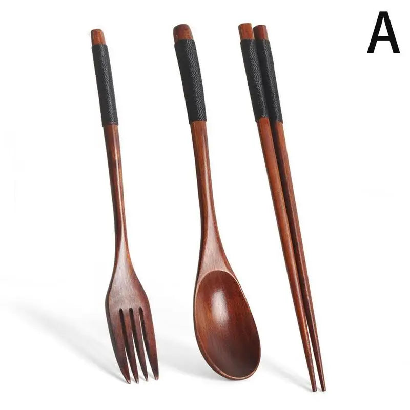 Set Couverts Bois Phoebe Baguettes Cuillère Fourchette Fait Main — Fabrication Artisanale – Ichigo | Studio Nichijo Paris