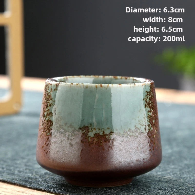 Tasse à Thé Poterie Raku – Glaçage Four – Fabrication Artisanale – Hana (花) | Studio Nichijo Paris