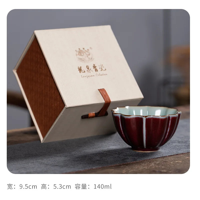 Tasse à Thé Céladon en Céramique — Fabrication Artisanale – Tasse 9.5 cm X 5.3 cm 140 ml | Studio Nichijo Paris