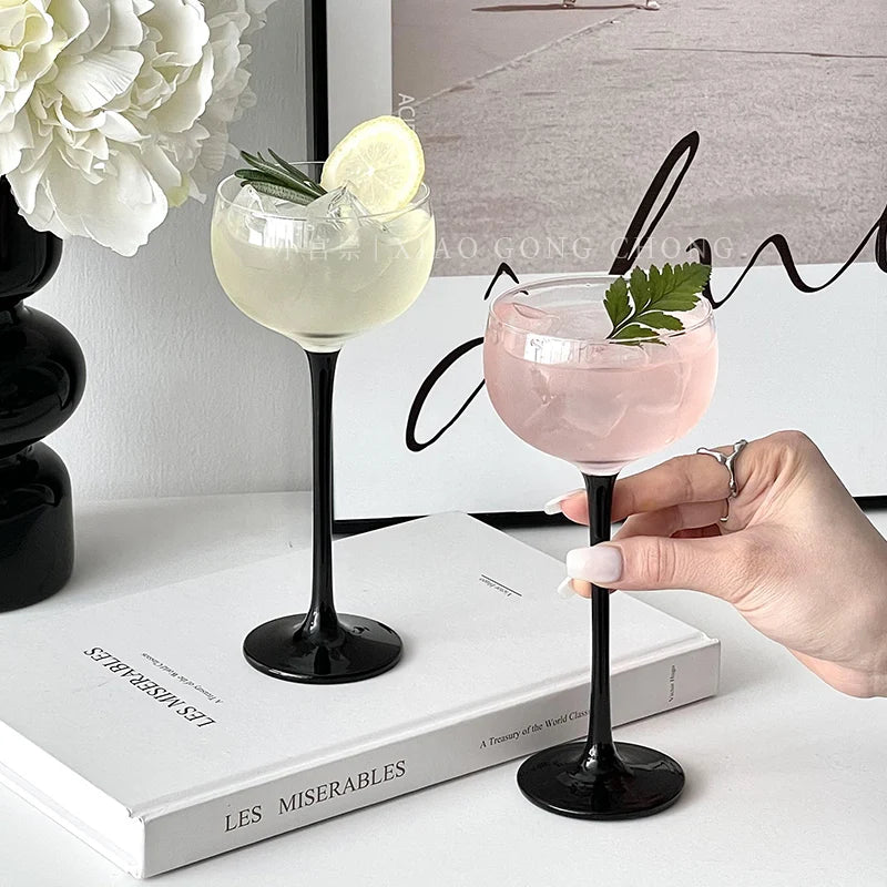 Verre Martini Cocktail Cristal Japonais Tour Pied Haut — Fabrication Artisanale – | Studio Nichijo Paris