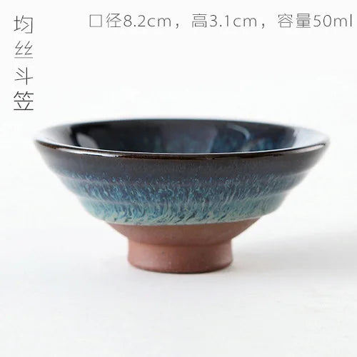 Tasse à Thé en Verre Borosilicaté, Céladon Yue Kiln — Fabrication Artisanale, Service Kung Fu – Chado | Studio Nichijo Paris