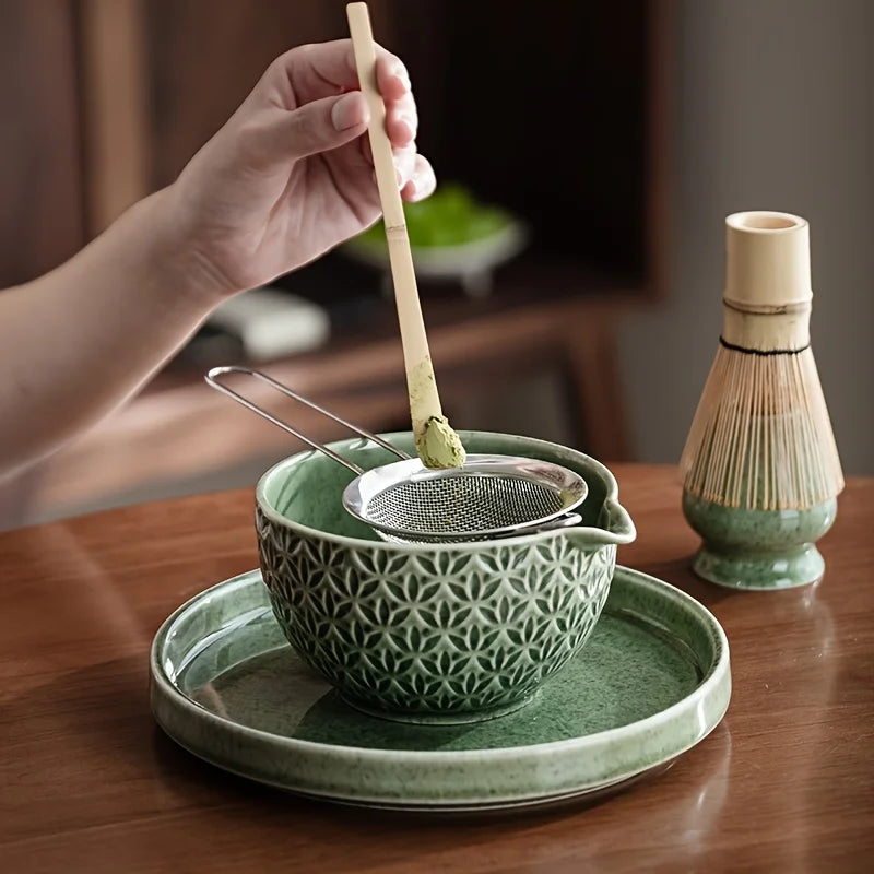 Coffret Cérémonie du Thé Matcha en Céramique – Fabrication Artisanale – | Studio Nichijo Paris