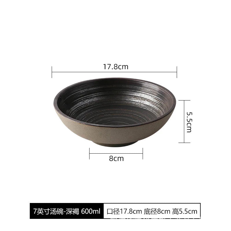 Assiette Céramique Japonaise Rétro — Fabrication Artisanale – | Studio Nichijo Paris