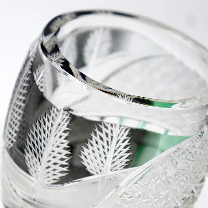 Verre Cristal Whisky Edo Quatre Saisons Nitro — Fabrication Artisanale – | Studio Nichijo Paris